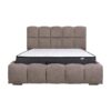 ΔΙΠΛΟ ΚΡΕΒΑΤΙ Fylliana Velora TAUPE ΧΡΩΜΑ 185x223x125εκ (160x200)