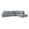 ΚΑΝΑΠΕΣ Fylliana Loftio ΔΕΞΙΑ ΓΩΝΙΑ ΓΚΡΙ ΧΡΩΜΑ 280x220x95εκ