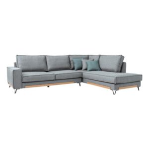 ΚΑΝΑΠΕΣ Fylliana Loftio ΔΕΞΙΑ ΓΩΝΙΑ ΓΚΡΙ ΧΡΩΜΑ 280x220x95εκ