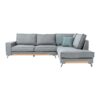 ΚΑΝΑΠΕΣ Fylliana Loftio ΔΕΞΙΑ ΓΩΝΙΑ ΓΚΡΙ ΧΡΩΜΑ 280x220x95εκ