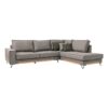 ΚΑΝΑΠΕΣ Fylliana Loftio ΔΕΞΙΑ ΓΩΝΙΑ ΚΑΦΕ ΧΡΩΜΑ 280x220x95εκ