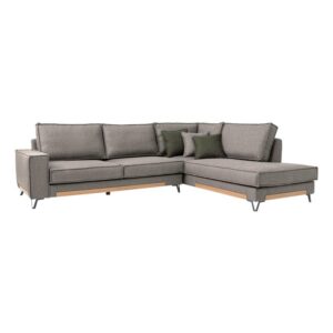 ΚΑΝΑΠΕΣ Fylliana Loftio ΔΕΞΙΑ ΓΩΝΙΑ ΚΑΦΕ ΧΡΩΜΑ 280x220x95εκ