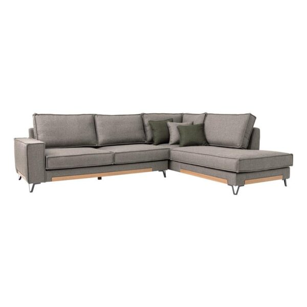 ΚΑΝΑΠΕΣ Fylliana Loftio ΔΕΞΙΑ ΓΩΝΙΑ ΚΑΦΕ ΧΡΩΜΑ 280x220x95εκ