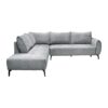 ΚΑΝΑΠΕΣ Fylliana Velton ΑΡΙΣΤΕΡΗ ΓΩΝΙΑ ΓΚΡΙ ΧΡΩΜΑ 275x225x85εκ