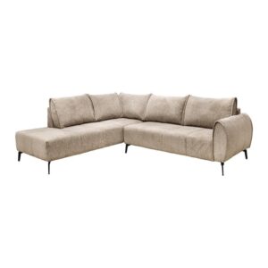 ΚΑΝΑΠΕΣ Fylliana Velton ΑΡΙΣΤΕΡΗ ΓΩΝΙΑ ΚΡΕΜ ΧΡΩΜΑ 275x225x85εκ