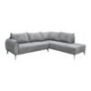 ΚΑΝΑΠΕΣ Fylliana Velton ΔΕΞΙΑ ΓΩΝΙΑ ΓΚΡΙ ΧΡΩΜΑ 275x225x85εκ