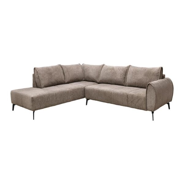 ΚΑΝΑΠΕΣ Fylliana Velton ΔΕΞΙΑ ΓΩΝΙΑ ΚΑΦΕ ΧΡΩΜΑ 275x225x85εκ