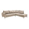 ΚΑΝΑΠΕΣ Fylliana Velton ΔΕΞΙΑ ΓΩΝΙΑ ΚΡΕΜ ΧΡΩΜΑ 275x225x85εκ