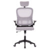 ΚΑΡΕΚΛΑ ΓΡΑΦΕΙΟΥ BASTON HM18236.02 ΓΚΡΙ MESH & ΜΑΥΡΟ PP ΣΚΕΛΕΤΟΣ 64x60x127Υεκ.