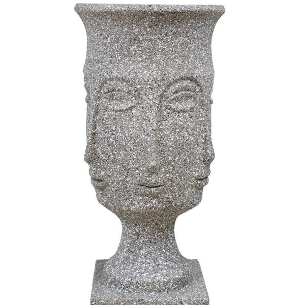 ΚΑΣΠΩ ΔΑΠΕΔΟΥ Fylliana  FL1996 "Face" ΓΚΡΙ ΧΡΩΜΑ 35x35x93εκ