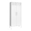 ΜΕΤΑΛΛΙΚΗ ΝΤΟΥΛΑΠΑ Fylliana Levi ΛΕΥΚΟ ΧΡΩΜΑ 70x35x170εκ