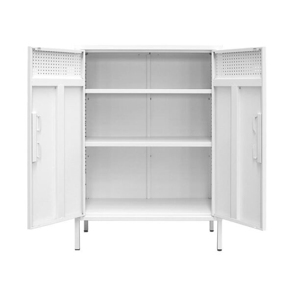 ΜΕΤΑΛΛΙΚΗ ΝΤΟΥΛΑΠΑ Fylliana Mabel ΛΕΥΚΟ ΧΡΩΜΑ 70x35x100εκ