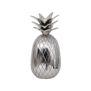 ΜΕΤΑΛΛΙΚΟ ΔΙΑΚΟΣΜΗΤΙΚΟ Fylliana Pineapple ΝΙΚΕΛ ΧΡΩΜΑ 9x9x17εκ
