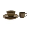 ΣΕΤ ΦΑΓΗΤΟΥ 16τμχ Fylliana FL25169 STONEWARE ΚΑΦΕ ΧΡΩΜΑ