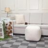 ΤΕΤΡΑΓΩΝΟ ΠΟΥΦ Fylliana FL481 IVORY ΧΡΩΜΑ 45x45x45εκ