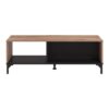 ΤΡΑΠΕΖΑΚΙ ΣΑΛΟΝΙΟΥ CORSICA FLAGSTAFF OAK-ΜΑΥΡΟ 120x60x45εκ