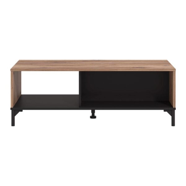 ΤΡΑΠΕΖΑΚΙ ΣΑΛΟΝΙΟΥ CORSICA FLAGSTAFF OAK-ΜΑΥΡΟ 120x60x45εκ