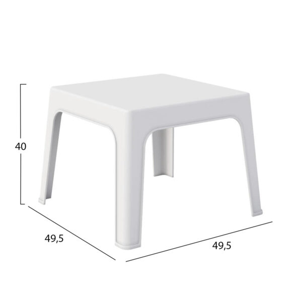 trapezaki-tetragono-fb9637101-polypropyl-1-1.jpg ΤΡΑΠΕΖΑΚΙ ΤΕΤΡΑΓΩΝΟ SLEEK HM6371.01 ΠΟΛΥΠΡΟΠΥΛΕΝΙΟ ΣΕ ΛΕΥΚΟ 56x56x40Υεκ.