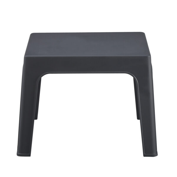 ΤΡΑΠΕΖΑΚΙ ΤΕΤΡΑΓΩΝΟ SLEEK HM6371.10 ΠΟΛΥΠΡΟΠΥΛΕΝΙΟ ΣΕ ΣΚΟΥΡΟ ΓΚΡΙ 49.5x49.5x40Υεκ.