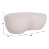ΤΡΑΠΕΖΙ ΣΑΛΟΝΙΟΥ GERSON HM18151.02S FIBER CEMENT ΣΕ ΛΕΥΚΟ--104x72x40Υεκ.