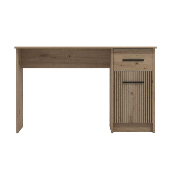 ΓΡΑΦΕΙΟ Teo ARTISAN OAK-ARTISAN ΜΕ ΓΡΑΜMΕΣ GREY 122x51x75εκ