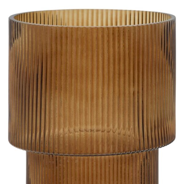 ΓΥΑΛΙΝΟ ΔΙΑΚΟΣΜΗΤΙΚΟ ΒΑΖΟ Fylliana FL29 AMBER 15x29εκ
