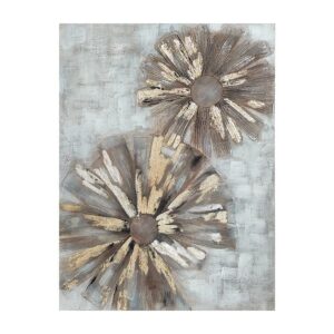 ΠΙΝΑΚΑΣ Fylliana Gold flower ΣΕ ΚΑΜΒΑ 120x3x90εκ
