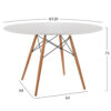 ΣΕΤ ΤΡΑΠΕΖΑΡΙΑΣ 5ΤΜΧ MAGGIE HM21186 MDF TOP & ΠΟΛΥΠΡΟΠΥΛΕΝΙΟ ΣΕ ΛΕΥΚΟ ΧΡΩΜΑ