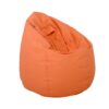 ΣΤΡΟΓΓΥΛΟ ΠΟΥΦ-ΣΚΑΜΠΟ Fylliana Lazy ΠΟΡΤΟΚΑΛΙ ΧΡΩΜΑ 110x90εκ
