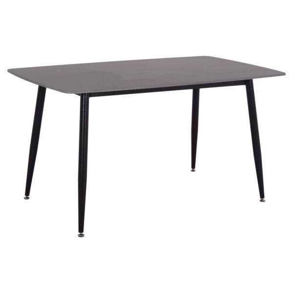 ΤΡΑΠΕΖΙ RAVEN HM18149.02 ΚΕΡΑΜΙΚΟ TOP ΑΝΘΡΑΚΙ ΜΑΡΜΑΡΟ-ΜΑΥΡΟ ΜΕΤΑΛΛΟ 140x80x74Υεκ.