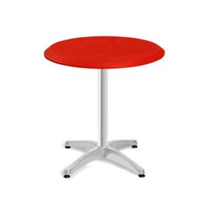 ΤΡΑΠΕΖΙ SAFIR ΚΟΚΚΙΝΟ 4 ΠΟΔΙΑ ΤΟΥΛΙΠΑ 70CM