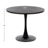 ΤΡΑΠΕΖΙ ΤΡΑΠΕΖΑΡΙΑΣ ROLLO HM9421.12 ΣΤΡΟΓΓΥΛΟ BLACK MARBLE Φ90x74Υεκ.
