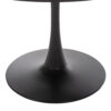 ΤΡΑΠΕΖΙ ΤΡΑΠΕΖΑΡΙΑΣ ROLLO HM9421.12 ΣΤΡΟΓΓΥΛΟ BLACK MARBLE Φ90x74Υεκ.