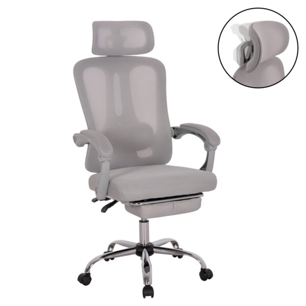 karekla-grafeioy-fb91825802-gkri-mesh-gk-4.jpg ΚΑΡΕΚΛΑ ΓΡΑΦΕΙΟΥ BARNET HM18258.02 ΓΚΡΙ MESH-ΓΚΡΙ ΣΚΕΛΕΤΟΣ NYLON 61x62x123Υ