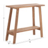 ΚΟΝΣΟΛΑ TALIBER HM18256 ΞΥΛΟ TEAK ΣΕ ΦΥΣΙΚΟ ΧΡΩΜΑ 90x30x77Υεκ.