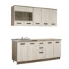ΚΟΥΖΙΝΑ Kent 200 Grey Oak-White Oak 200*60/31*217(82/74.5)