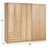ΝΤΟΥΛΑΠΑ 6ΦΥΛΛΗ BLAKELY HM21235.02 ΜΕΛΑΜΙΝΗ ΧΡΩΜΑ SONAMA 201x43x181Υεκ