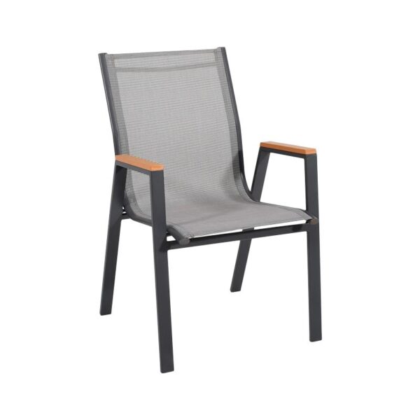 ΠΟΛΥΘΡΟΝΑ ΚΗΠΟΥ Fylliana FL5050 ΧΡΩΜΑ ΓΚΡΙ ΜΕ ΚΑΦΕ-ΛΕΥΚΟ TEXTILENE 61x56x90εκ s.of