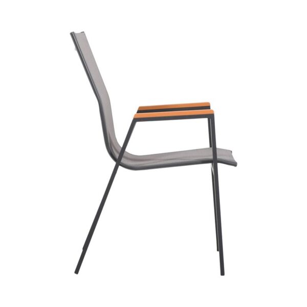 ΠΟΛΥΘΡΟΝΑ ΚΗΠΟΥ Fylliana FL5050 ΧΡΩΜΑ ΓΚΡΙ ΜΕ ΚΑΦΕ-ΛΕΥΚΟ TEXTILENE 61x56x90εκ s.of