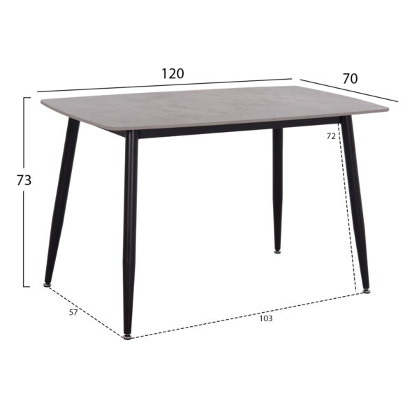 ΣΕΤ ΤΡΑΠΕΖΑΡΙΑΣ 5ΤΜΧ RAVEN HM21068.03 ΚΕΡΑΜΙΚΟ TOP ΓΚΡΙ ΜΑΡΜΑΡΟ--ΓΚΡΙ ΥΦΑΣΜΑ