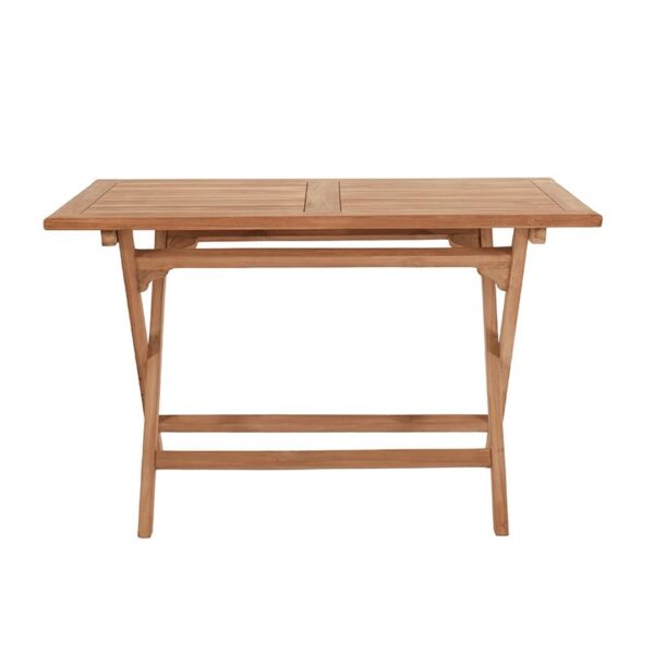 ΤΡΑΠΕΖΙ ΚΗΠΟΥ Fylliana Winston ΜΑΣΙΦ ΞΥΛΟ ΤΕΑΚ ΦΥΣΙΚΟ ΧΡΩΜΑ 120x70x75εκ