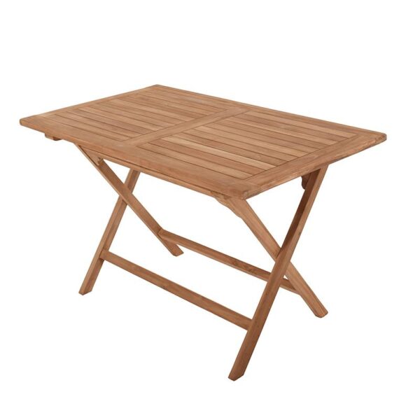 ΤΡΑΠΕΖΙ ΚΗΠΟΥ Fylliana Winston ΜΑΣΙΦ ΞΥΛΟ ΤΕΑΚ ΦΥΣΙΚΟ ΧΡΩΜΑ 120x70x75εκ