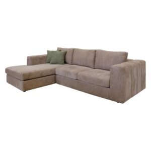 ΚΑΝΑΠΕΣ Fylliana Mondiva ΑΡΙΣΤΕΡΗ ΓΩΝΙΑ ΚΑΦΕ ΧΡΩΜΑ 280x180x83εκ