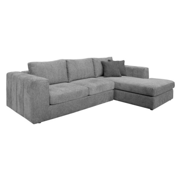 ΚΑΝΑΠΕΣ Fylliana Mondiva ΔΕΞΙΑ ΓΩΝΙΑ ΓΚΡΙ ΧΡΩΜΑ 280x180x83εκ