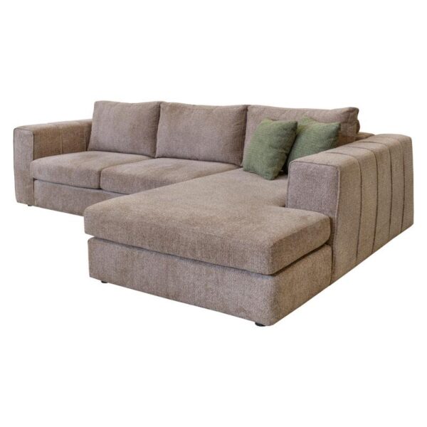 ΚΑΝΑΠΕΣ Fylliana Mondiva ΔΕΞΙΑ ΓΩΝΙΑ ΚΑΦΕ ΧΡΩΜΑ 280x180x83εκ