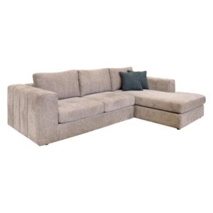 ΚΑΝΑΠΕΣ Fylliana Mondiva ΔΕΞΙΑ ΓΩΝΙΑ ΜΠΕΖ ΧΡΩΜΑ 280x180x83εκ