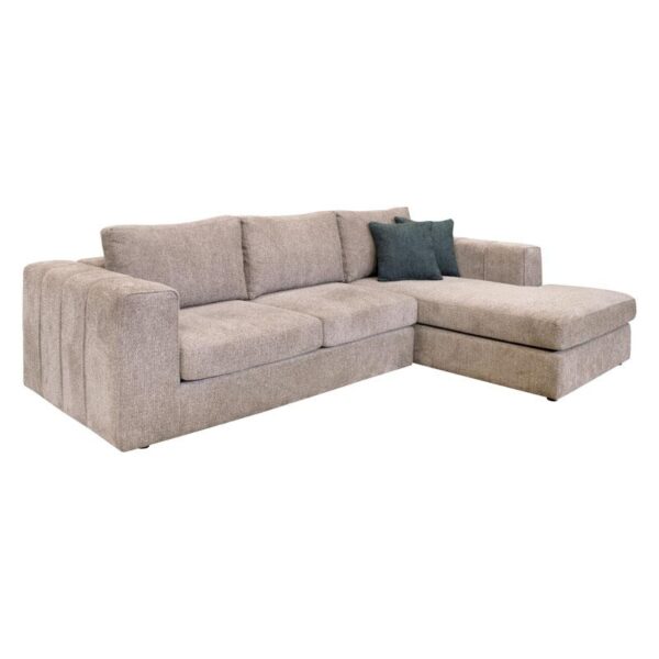 ΚΑΝΑΠΕΣ Fylliana Mondiva ΔΕΞΙΑ ΓΩΝΙΑ ΜΠΕΖ ΧΡΩΜΑ 280x180x83εκ