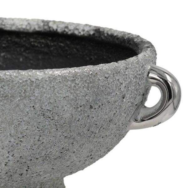 ΚΕΡΑΜΙΚΗ ΚΟΥΠ Fylliana FL135001 ΑΣΗΜΙ-ΓΚΡΙ 20x9εκ