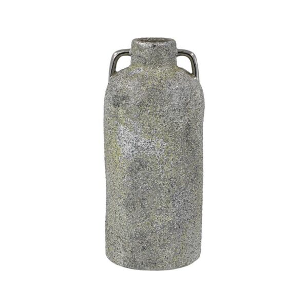 ΚΕΡΑΜΙΚΟ ΒΑΖΟ Fylliana FL134035 ΑΣΗΜΙ-ΓΚΡΙ 14x30εκ