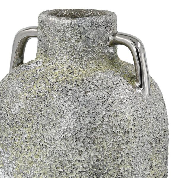 ΚΕΡΑΜΙΚΟ ΒΑΖΟ Fylliana FL134035 ΑΣΗΜΙ-ΓΚΡΙ 14x30εκ